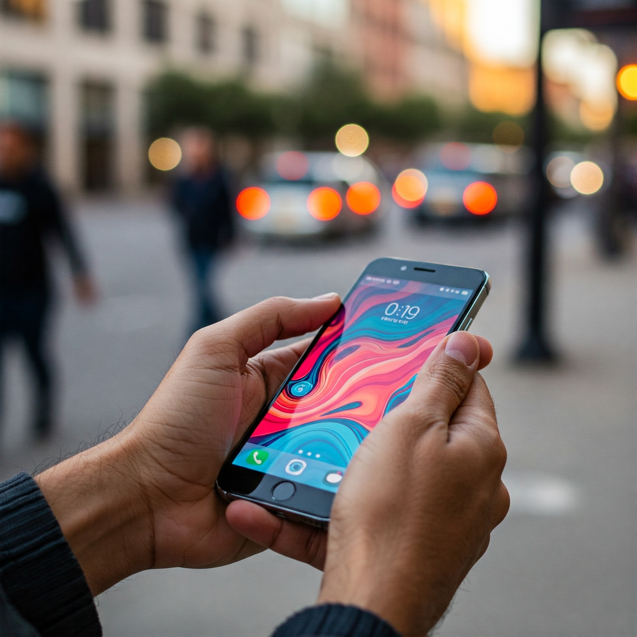 photo of App Interaction on Smartphone